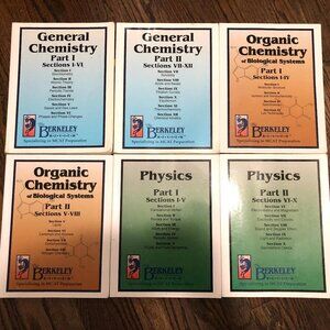 The Berkeley Review MCAT Complete C/P Section Book Set New Edition